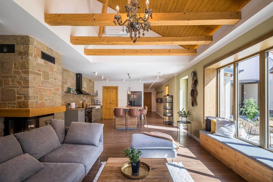 Vintage és loft szerelmesei – Tatai családi ház átépítése - Alapterület:  130 m2