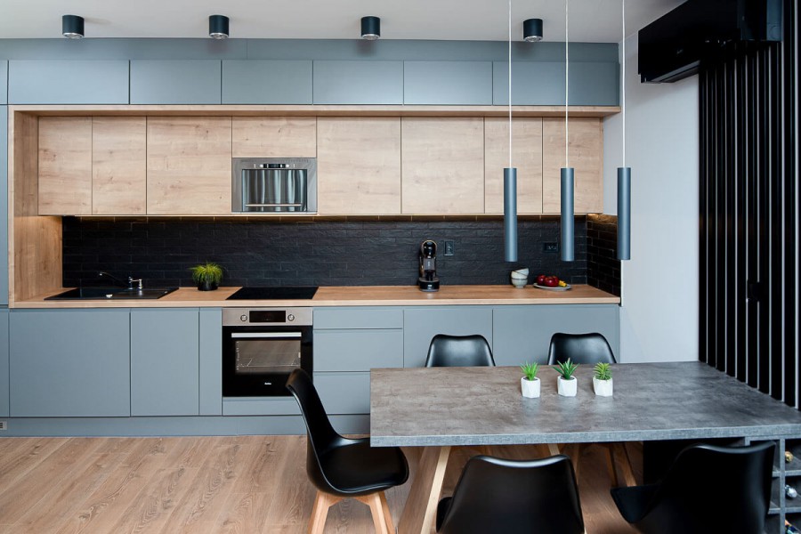 Modern otthon férfias színvilággal -  Alapterület: 50 m2