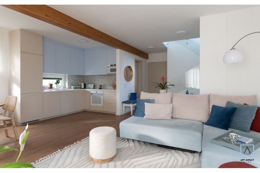 Egy lakberendező saját otthona  - Alapterület: 110 m2